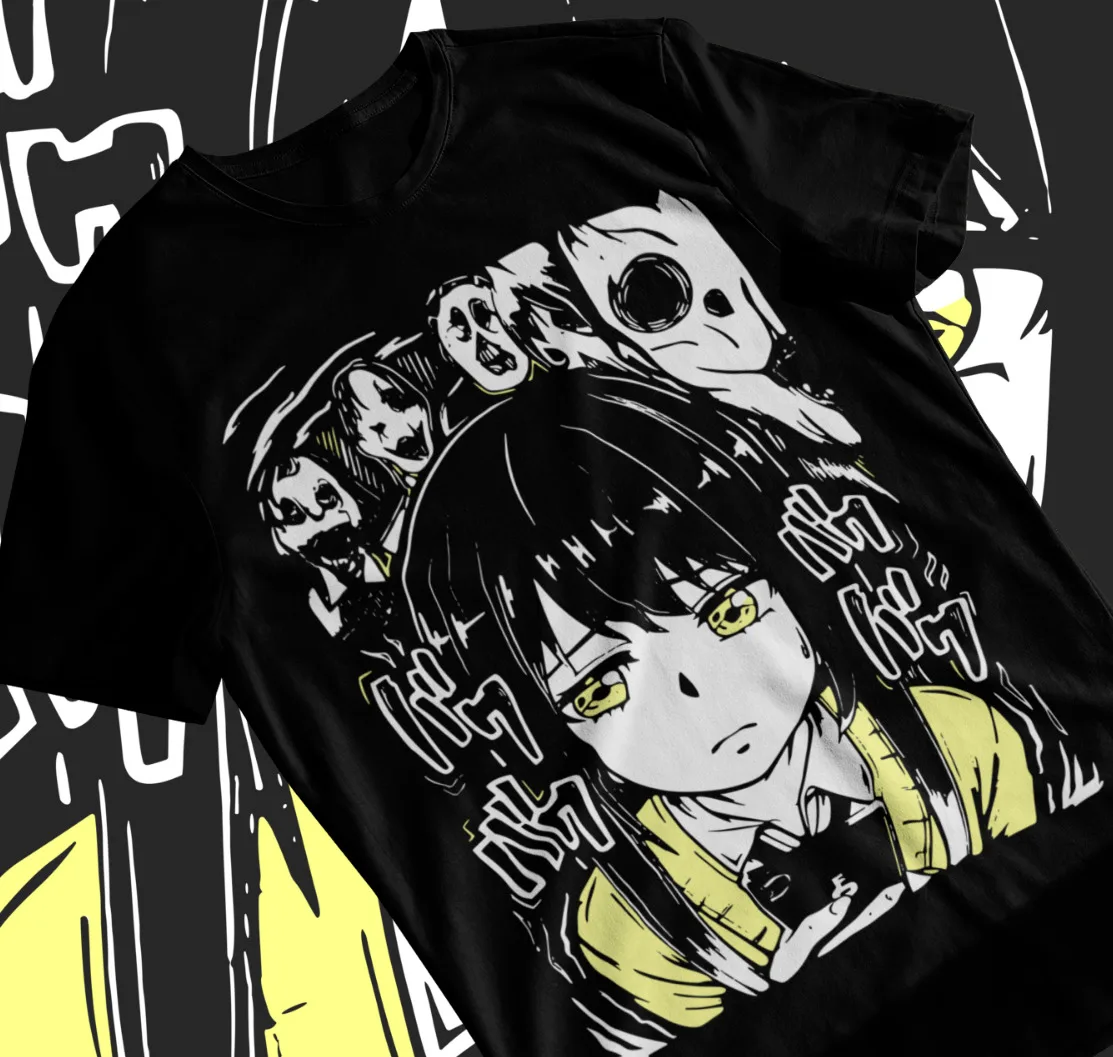 Mieruko Chan Anime Shirt Slice Of Horror Manga Tshirt Mieruko Soft Tee