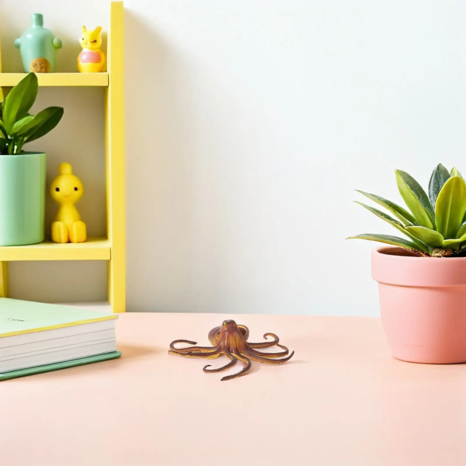 

Реалистичный мягкий пищащий осьминог, морское животное, развивающий игровой набор, украшение для вечеринки в стиле океана, имитация животного