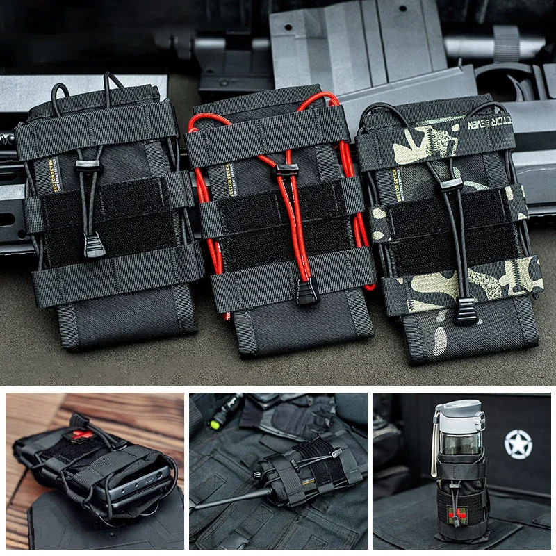 

Tactical Radio Pouch Molle Water Bag Cell Phone Holder Pocket Magazine Pouch Outdoor Hunting Accessories Mag pouch Molle belt P