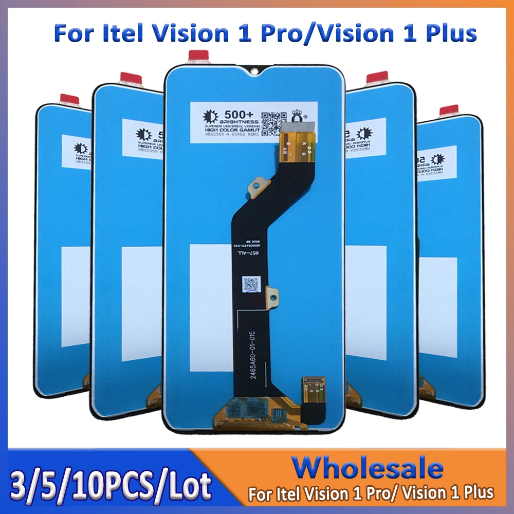 

Оптовая продажа, 3/5/10 шт./лот для Itel Vision 1 Pro Vision 1 Plus, ЖК-экран с сенсорным дигитайзером в сборе, ремонт мобильного телефона