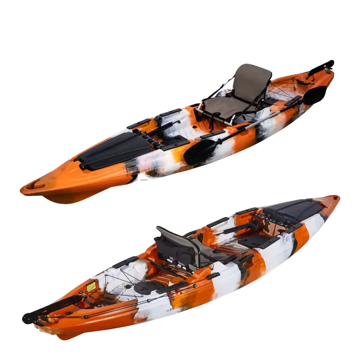 Top Grade Sea Boat Fishing Kayak 13.5 FT Plastic 1 Person 1 Seater With Kayak Accessories