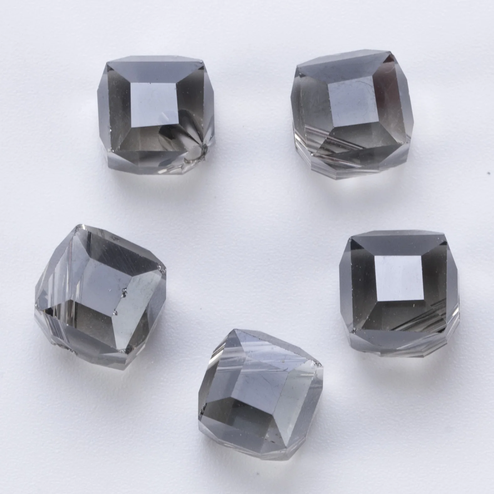 8 10mm Austria Cube Crystal Beads AB Color Square Faceted Glass Beads Loose Spacer Bead for Jewerly Making DIY Bracelet Necklace