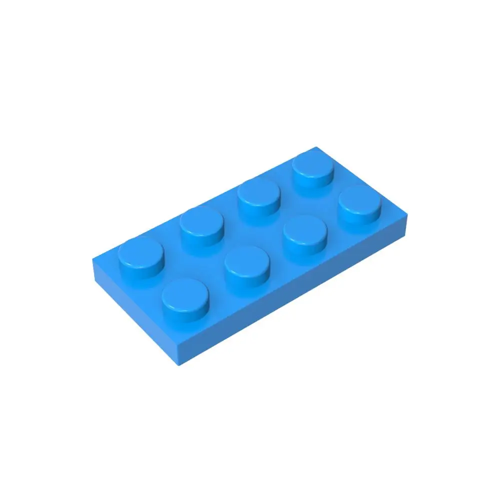 Gobricks-piezas de bloques de construcción para niños, 1 piezas, placa MOC, 2x4, Compatible con 3020 5584, modelo, piezas, ensamblaje, rompecabezas, juguetes de cumpleaños