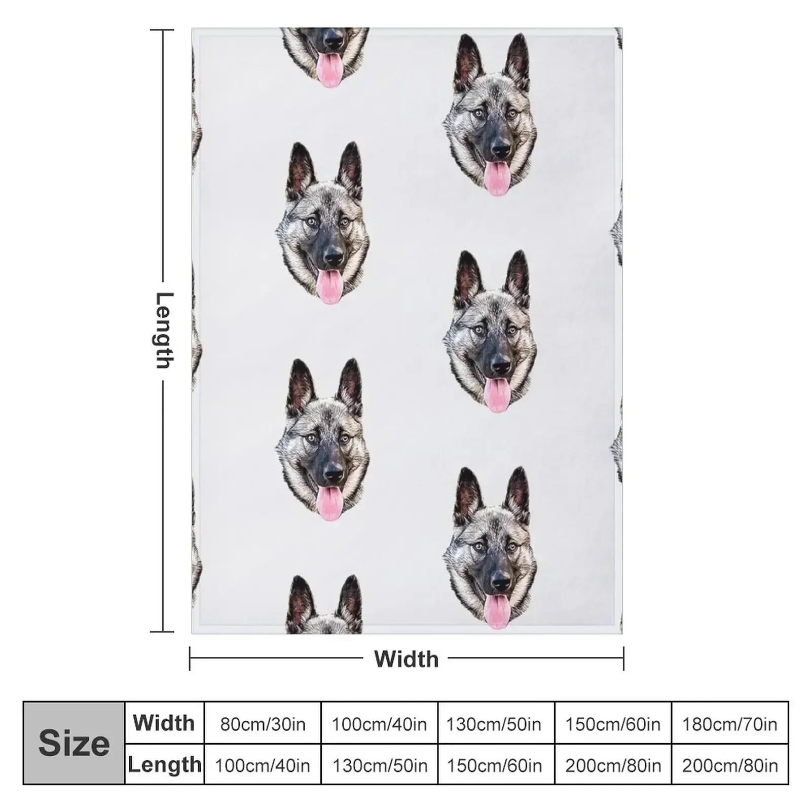Norwegian Elkhound Throw Blanket heavy to sleep funny gift Hairys Personalized Gift Luxury St Loose Blankets