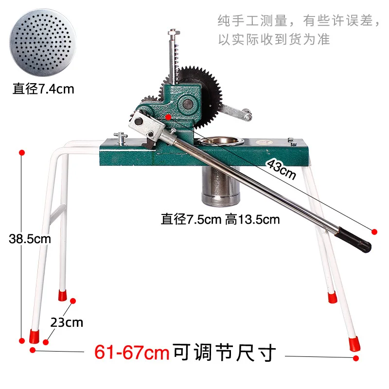 HYS new type noodle press commercial desktop mainframe manual river fishing noodle press machine restaurant joint machine
