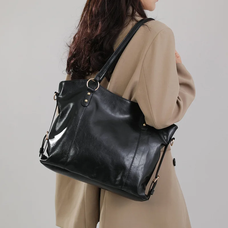 Women's Tote Bag Single Shoulder Underarm Bag New Fashionable Simple High Grade Versatile Casual Large Capacity Commuting