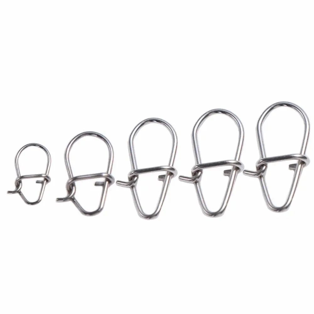 

Lock Snap Connector Pesca Fish Tool Fishing Hooked Snap Pin Lures Hooks Clips Fishing Lure Connector Swivel Lure Connector