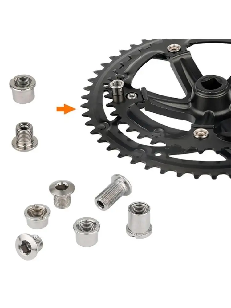 

Bike 8'' Threaded Bolts for Single Double Triple Bicycles Chainring Mountain Bike Crankset Fixing Nut Bicycles Parts