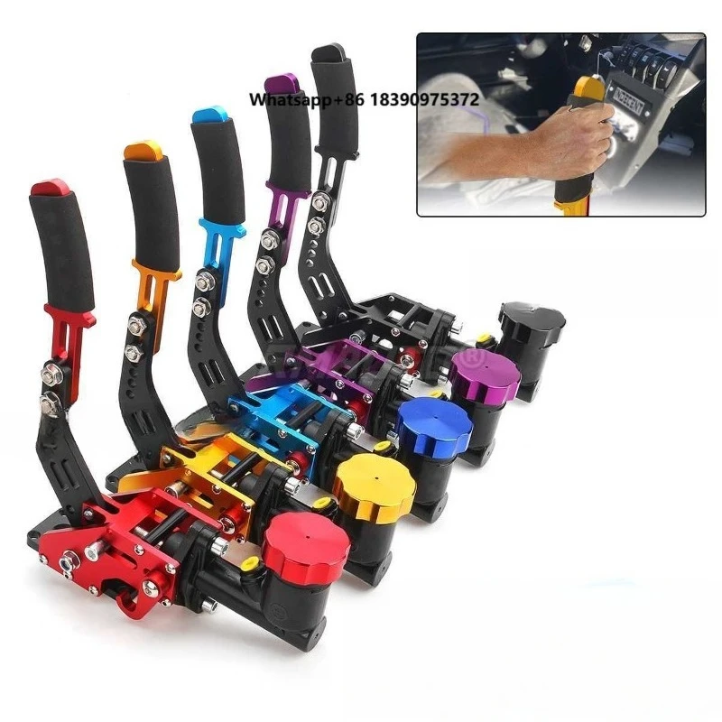 Universal Aluminum Alloy Racing Car Hydraulic E-BRAKE Drift Lever Handbrake Gear With Oil Tank Purple/Black/Red/Blue/Gold