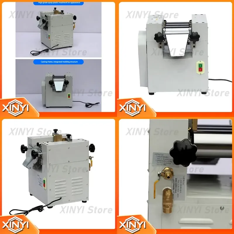 for FOil Paint Grinding Triple Roll Mill Three 3 Roller Machine for Ink Lipstic Soap Plastic Ceramic Rubber Pigment Paste