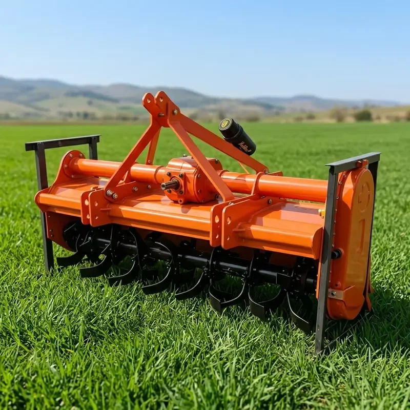 Agriculture Implements 3 Point Linkage Rotary Tiller Tractor PTO Rotavator Multifunctional Nodular Cast Iron Gear Bearing