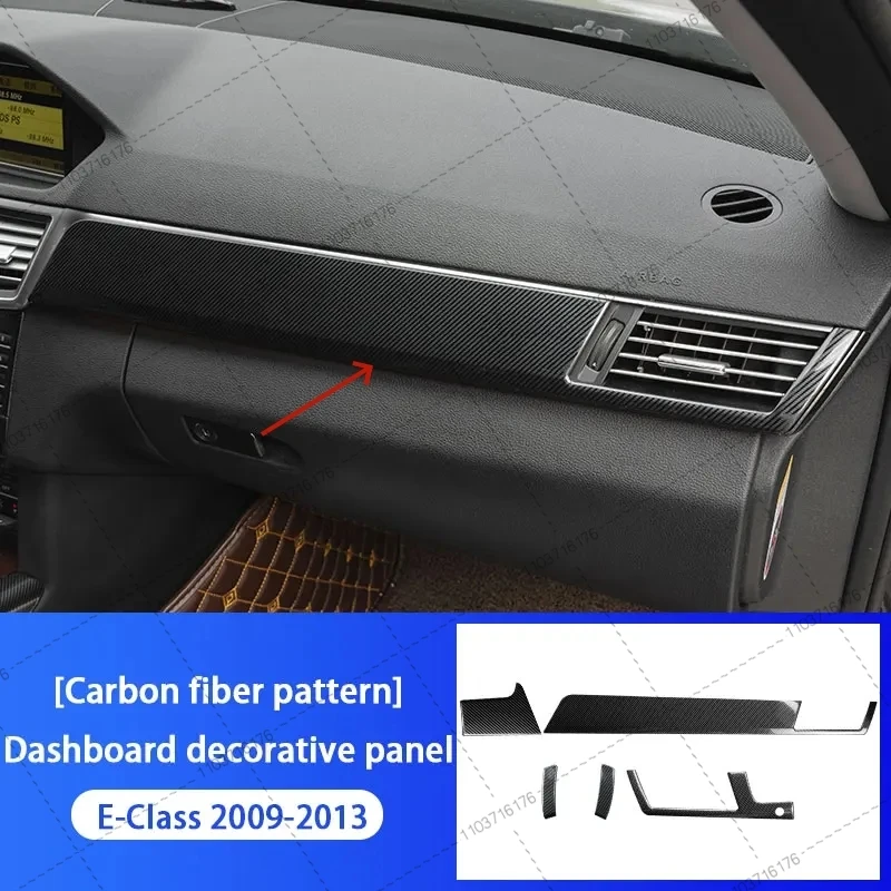 

For Mercedes Benz E Class W212 2009 2010 2011 2012 2013 Center Console Dashboard Trim Panel Cover Instrument Decorative Strip