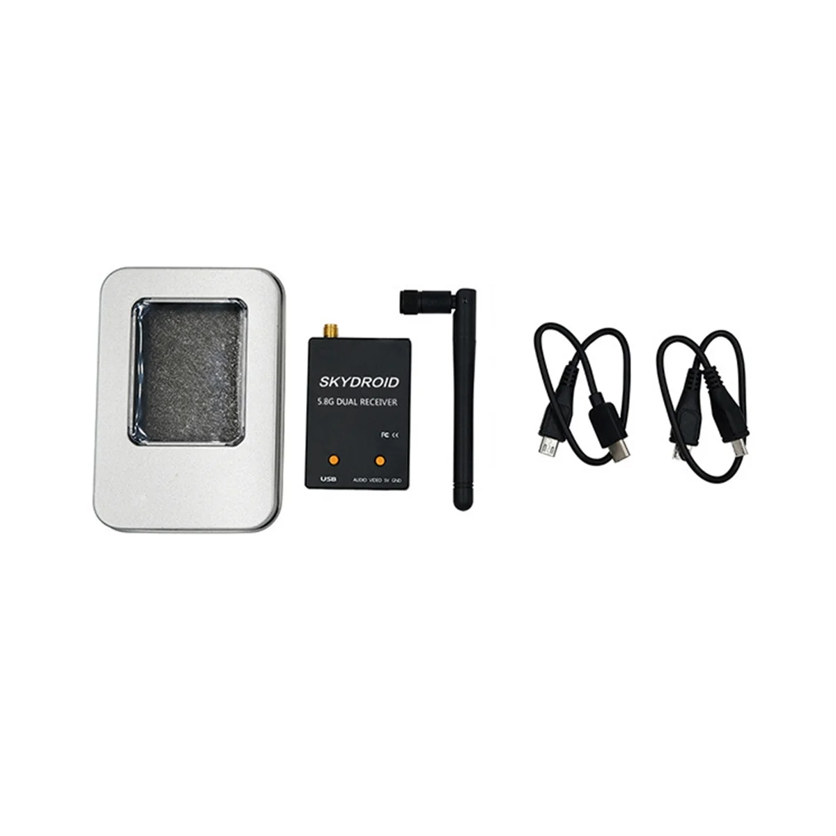 Skydroid-Controle Único Mini Receptor FPV para Android Phone, Transmissão de Vídeo, Downlink Áudio, OTG 5.8G 150CH, UVC