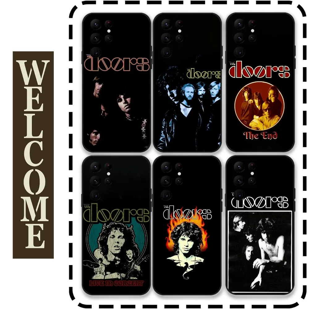 

The D-Doors J-Jim M-Morrison Phone Case for Samsung Galaxy S24 Ultra S22 S23 Ultra S21 S20 5G Protective Silicone TPU Funda