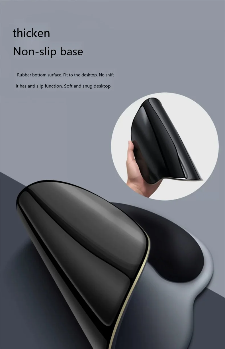 Getränke-Motiv Handgelenkauflage Mauspad Ergonomische Schreibtischunterlage für Büro und Gaming 7 Lustige Getränkevarianten 3 Konfigurationen – Detail 2