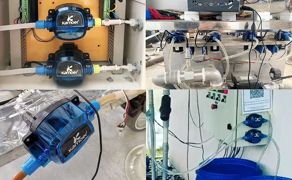 Imagem -06 - Kamoer Alto Fluxo Peristáltico Bomba de Dosagem Khl Faça Você Mesmo Velocidade Ajustável 24v Stepper Motor 350rpm Laboratório Analítico 1800ml por Min