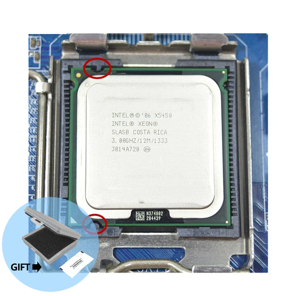 Xeon X5450 Processor 3.0GHz 12MB 1333MHz SLBBE SLASB Close to Core 2 Quad q9650 works on LGA775 motherboard