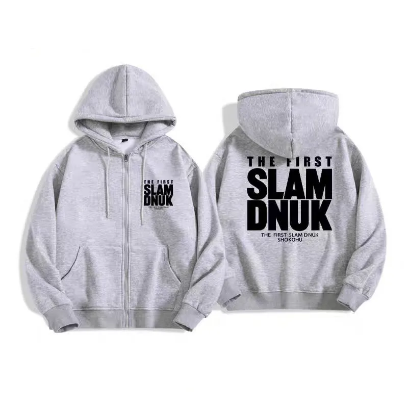

New Slam Dunk Hoodie Anime Jacket Shohoku Team Basketball Coat Men Women Winter Warm Fleece Lined Streetwear Cosplay Casual