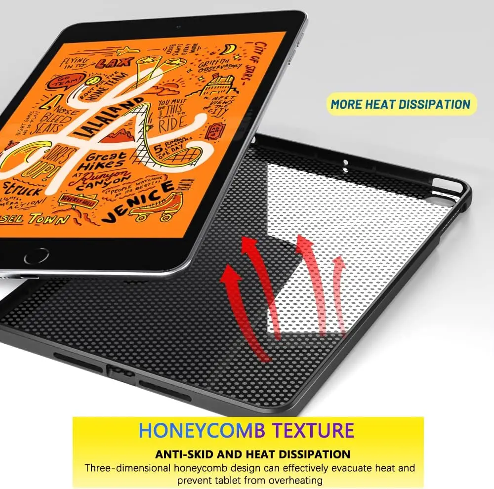 Etui na tablet Apple iPad mini 2019 5. generacji 7,9 cala A2126 A2124 A2133 A2125 Czarny TPU Silikonowy Smukły Miękki Wstrząsoodporny Pokrowiec — zdjęcie produktu 5