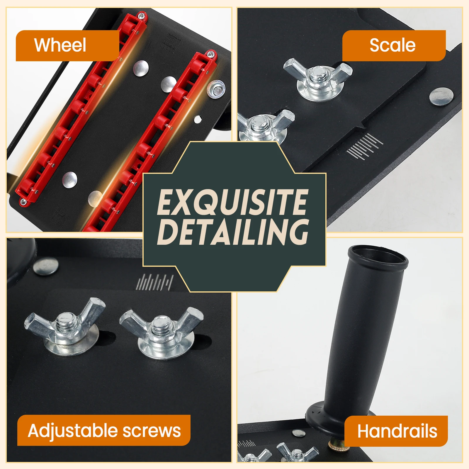 Angle Grinder 45° Tile Chamfer Stand Adjustable 100 Type Angle Grinder Attachment Cutting Blade Ceramic Stone Cutting Bracket