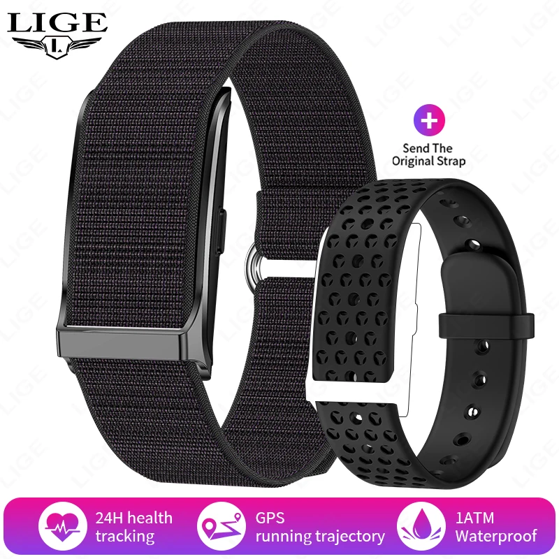 Nieuwe Sport Fitness Tracker Smart Armband Hartslag Bloeddrukmeter Stappenteller Oproepherinnering Smartwatch Band voor Heren Dames