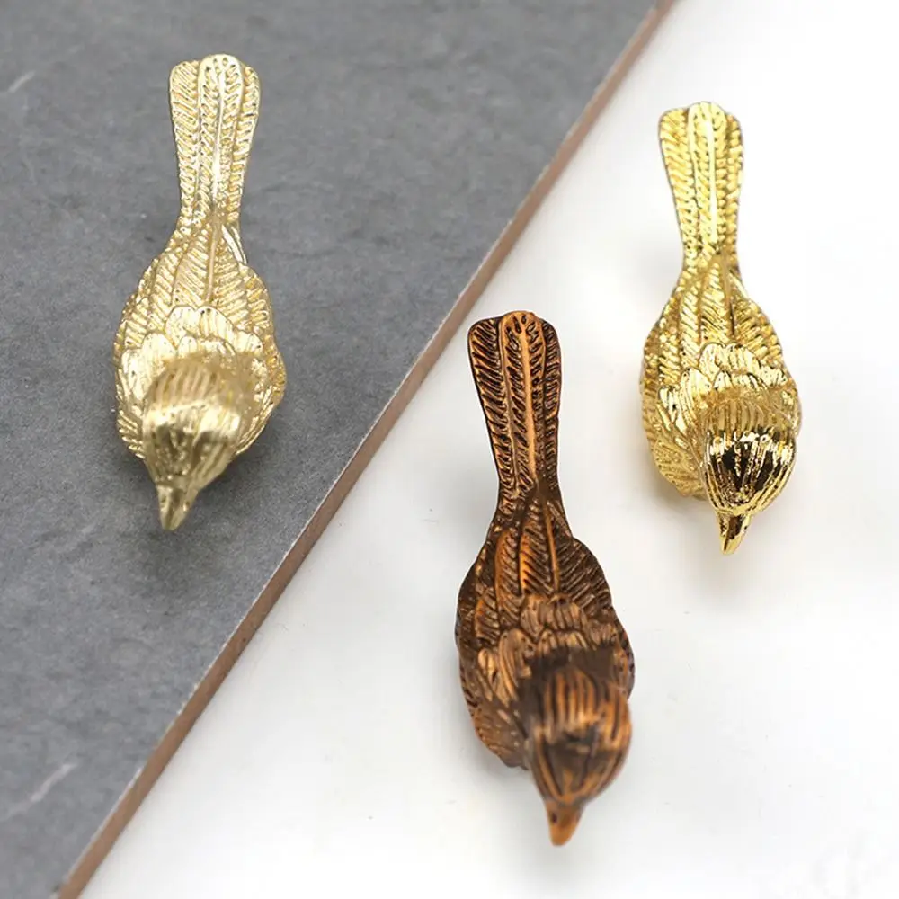 غرامة محظوظ الطيور مقابض لقطع الأثاث الحديثة بسيطة خزائن مقابض الأبواب الكرتون الحيوان ثقب واحد إكسسوارات الأجزاء الداخلية للكمبيوتر ديكور المنزل #3