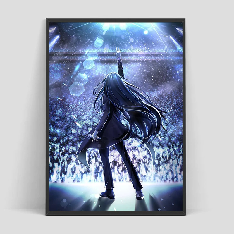 

Hot Sale Ado WORLD TOUR 2025 Hibana Poster Modern Wall Pictures for Living Room Decor Man Minimalist Bedroom Decoration