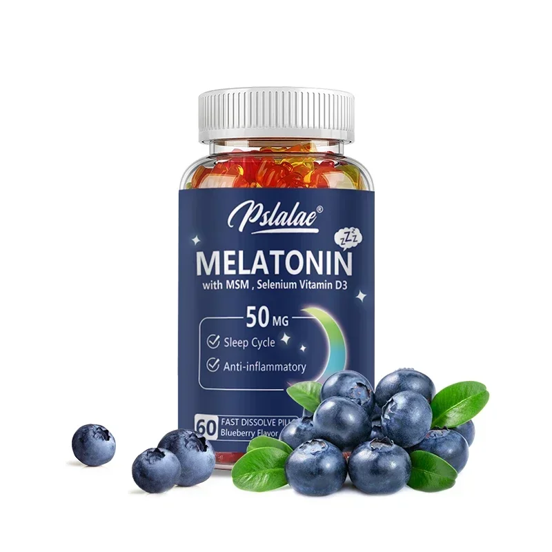 Melatonin Gummies 50 Mg - Helps Support Deep Sleep, Sleep Vitamin, Promotes Falling Asleep Quickly