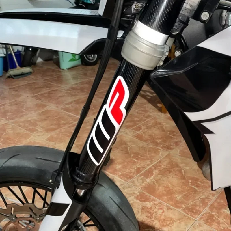 2PCS Showa WP Waterproof Stickers, Motorbike Fork Suspension Decal for BMW Honda KTM Yamaha Kawasaki Decor