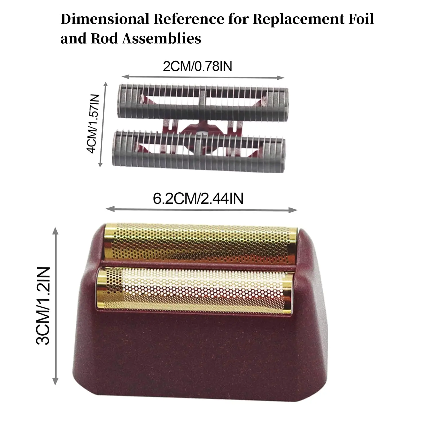 Professional 5 Star Series  Replacement Foil & Cutter Bar Assembly Compatible with Wahl Finale Shaver Shaper  7031-100,7043-100