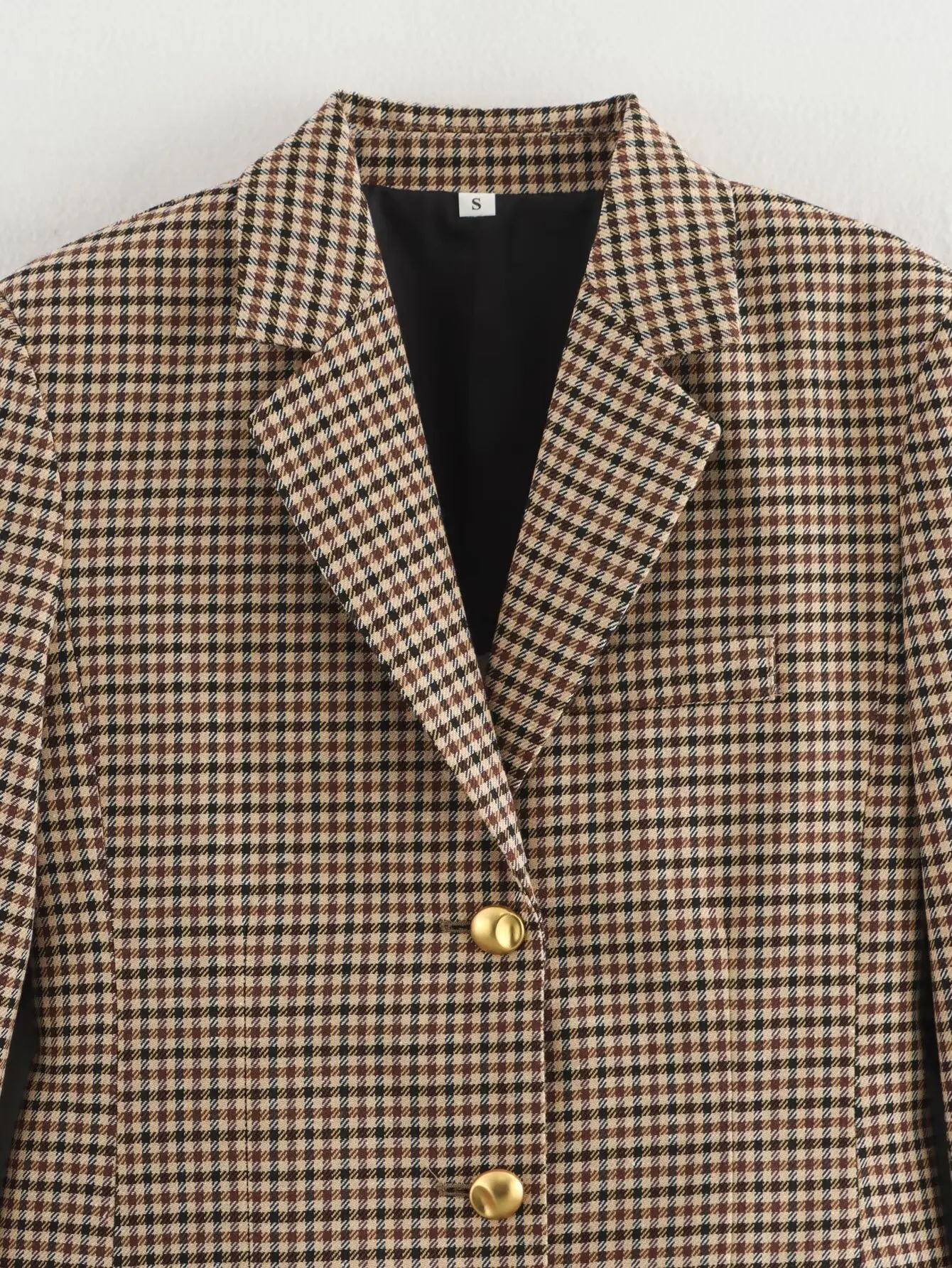 봄 여성 긴 소매 사무실 레이디 블레이저 가을 솔리드 캐주얼 싱글 브레스트 세련된 노치 블레이저 숙녀 자켓 의류