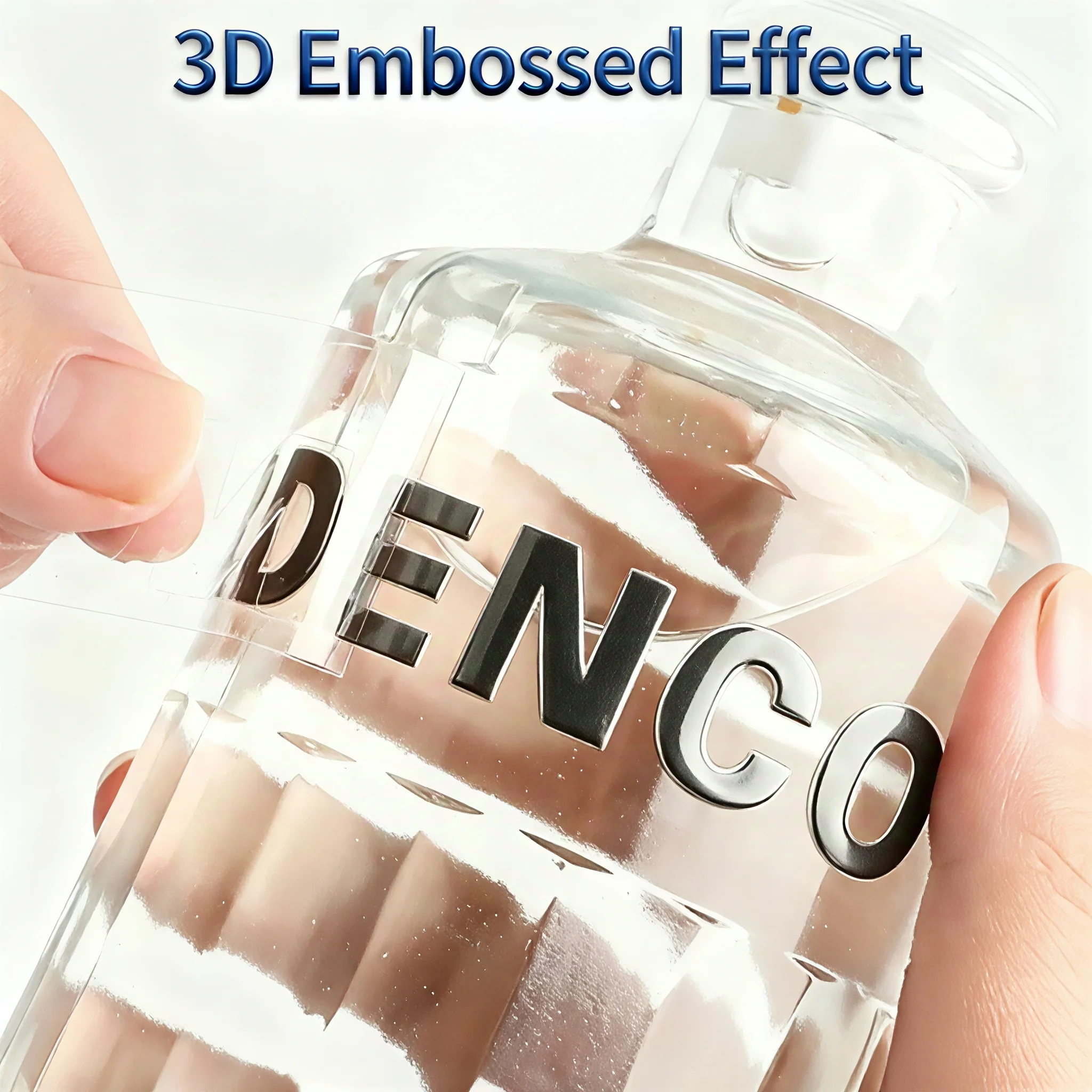 

Custom Logo Label On Bottles UV Transfer Sticker For Gasses Cup Bag Box with Personal Name Design