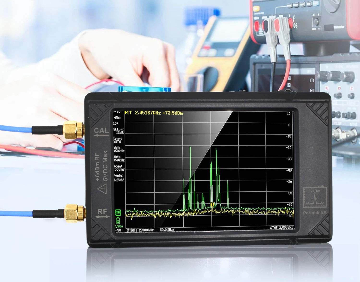 4-inch display screen 100kHz to 5.3GHz with 32GB