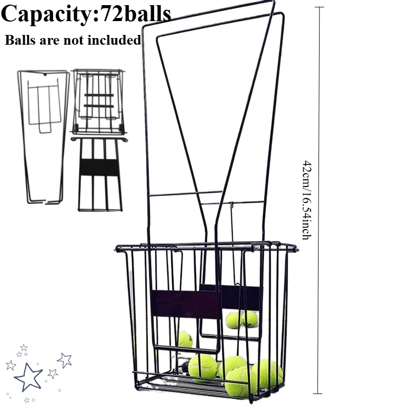 

Tennis Ball Cart Basket Catcher Frame Hopper