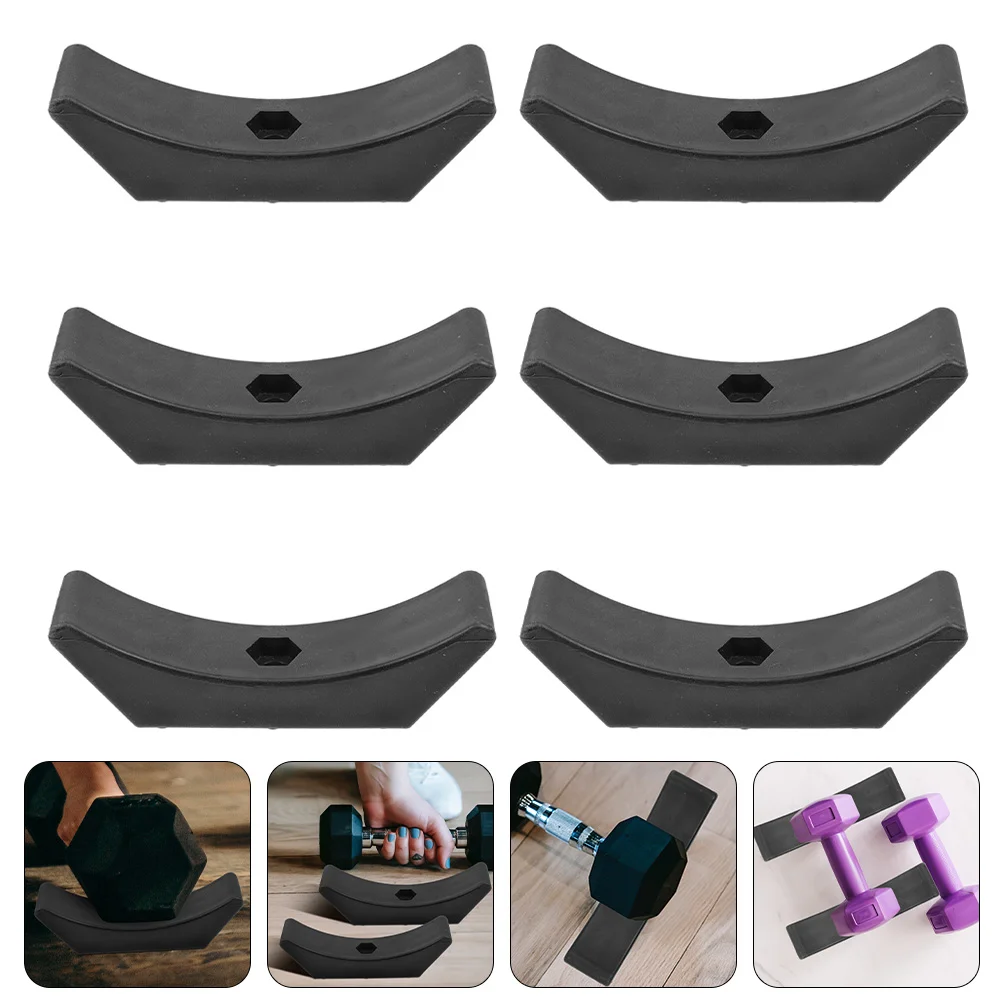 6 Pcs Dumbbell Rest Storage Stand for Household Fitness Accessory Plastic Bracket Pp