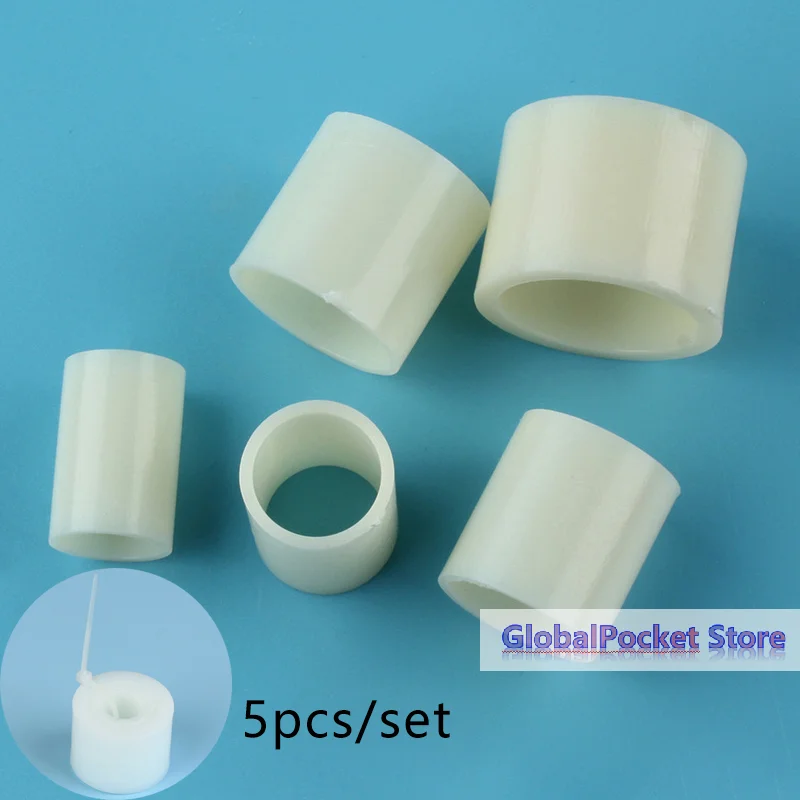 

5-Sizes/set Grinding Wheel Arbor Bushing Adapter Kit 32-25-22-19-16-12.7mm For 250/150mm Bench Grinder Plastic Reducer Ring