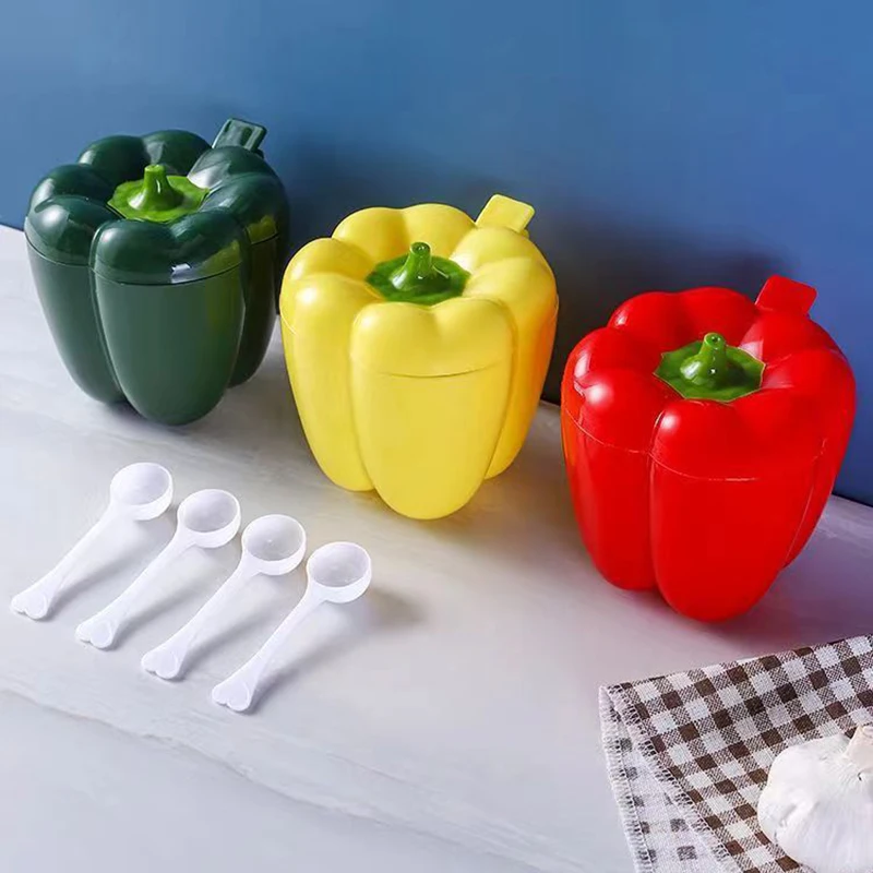 【1Pc Plastic Creative Seasoning Jar Container Spice Rack Organizer Outdoor Camping Seasoning Bottle Kitchen Gadget Set】