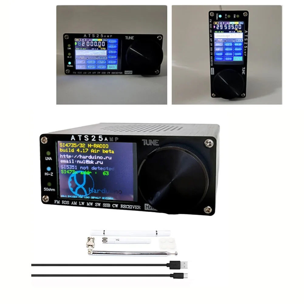 

ATS25AMP RDS Radio HI Z Mode 50ohm Mode Pass Filter Circuit Excellent Sound Quality RDS Station Information