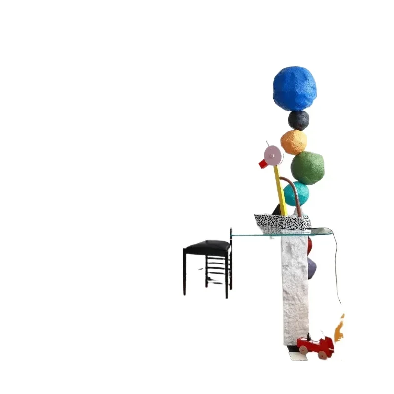 

Modern minimalist dining table Italian household light luxury Nordic imitation stone glass dining table