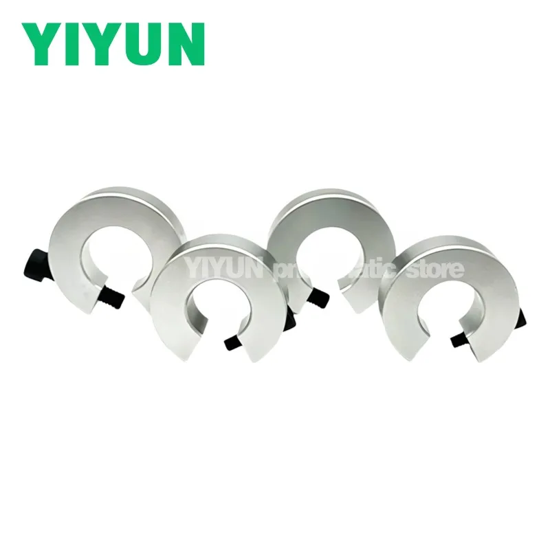 4pcs SBR12 SBR16 SBR20 SBR25 SBR30 Aluminum Alloy SBR Linear Guide Stop Retaining Ring Stopper Ring Shaft Limit Fixing Rings