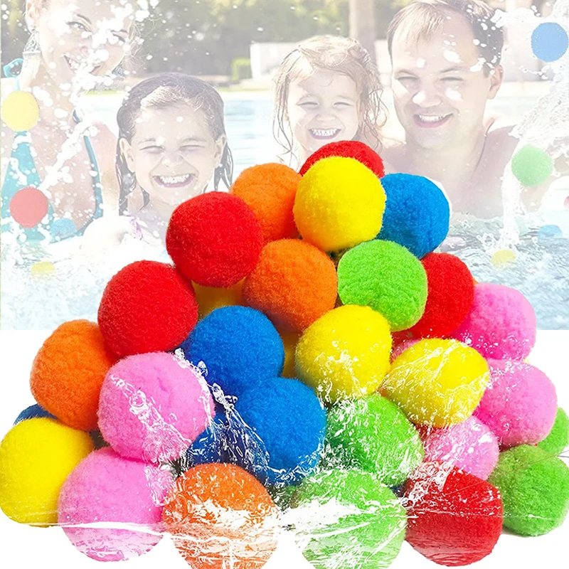 10 ~ 60 قطعة كرة قطنية لينة لعب الأطفال الرياضة في الهواء الطلق الدعائم الترفيه والترفيه مجموعة النشاط اللعب امتصاص الماء TMZ #1
