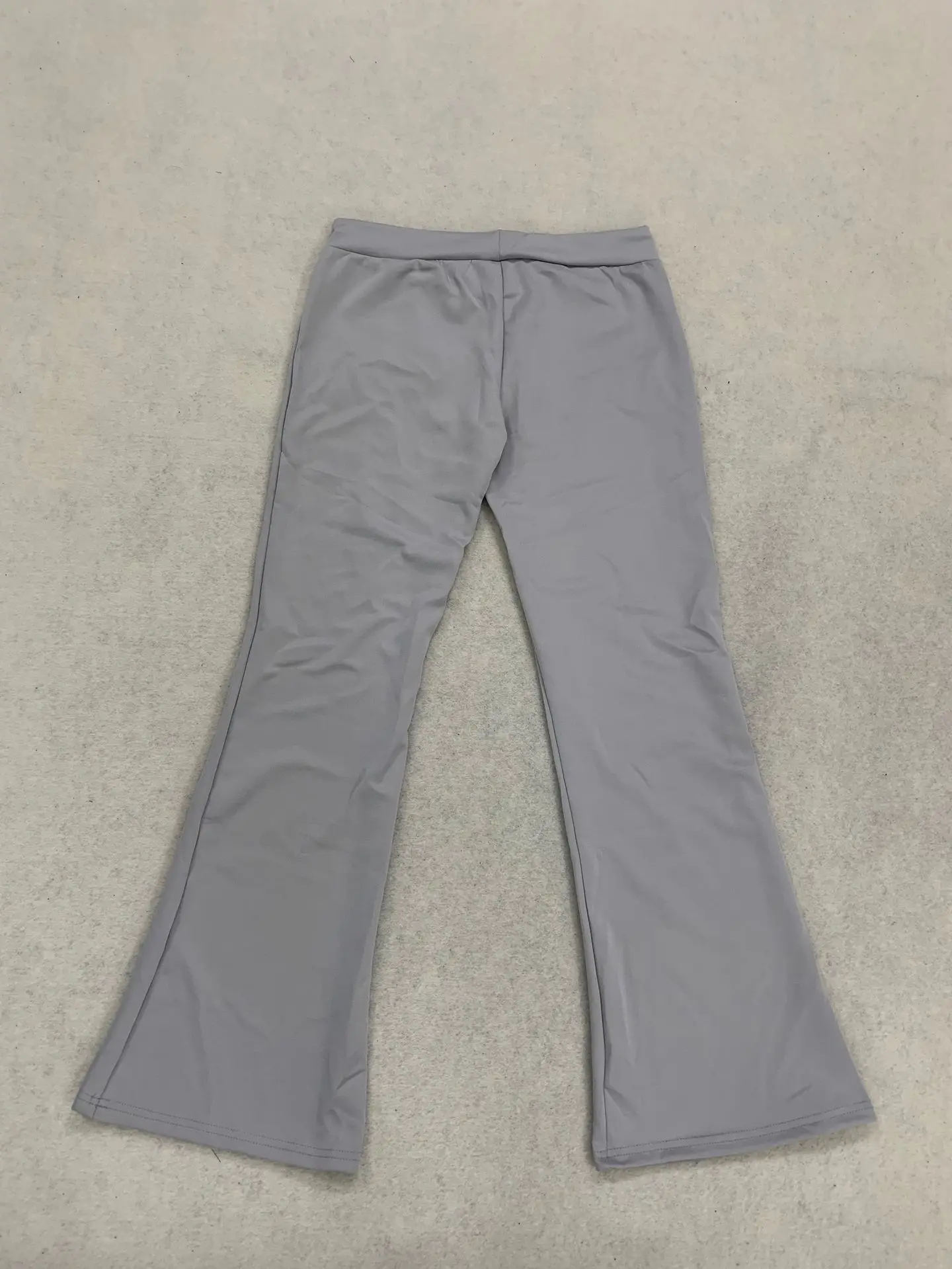 Y2K Damen-Sweatpants mit niedriger Taille und ausgestelltem Bein, NEW YORK 1987, mit Schriftzug, Kordelzug, Bootcut-Hose, Vintage-Streetwear, Freizeit-Hose – Detail 5