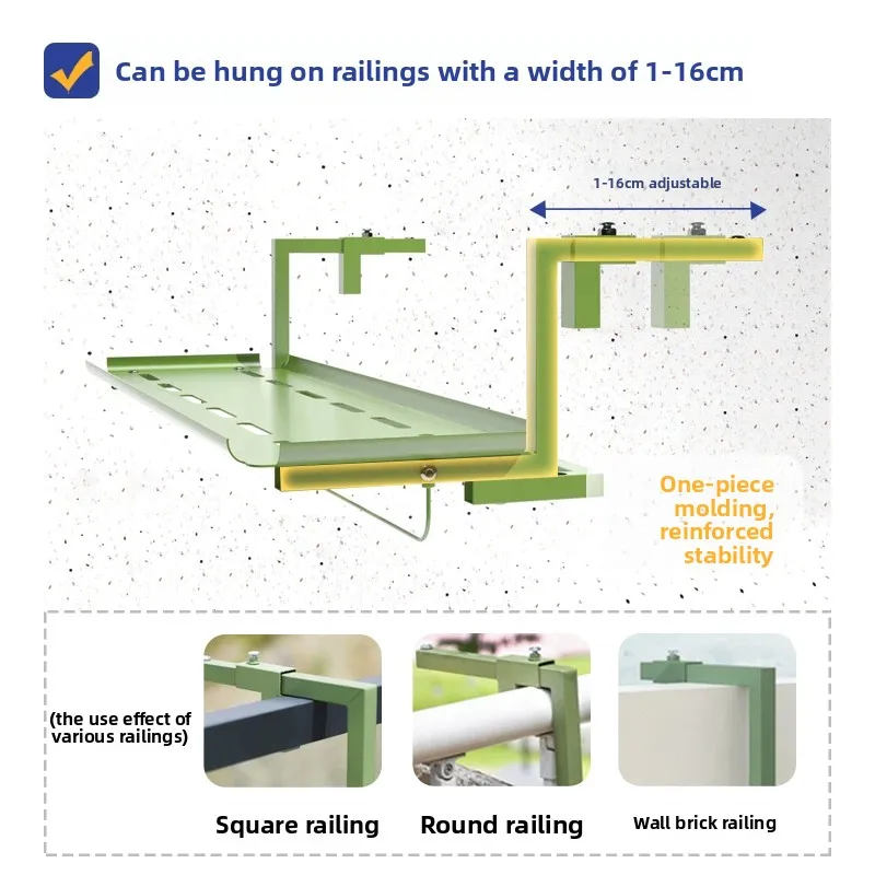  حامل نبات معلق من الحديد المطاوع | رف مثبت على الحائط للشرفة | رف زراعة معلق للنافذة | موقف العرض النضرة #5