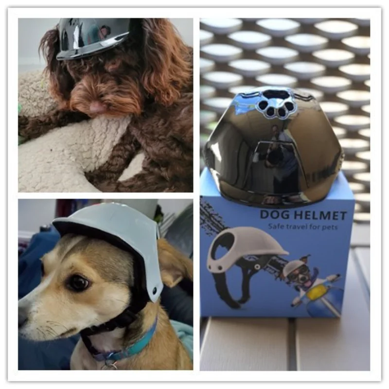 

Retractable Pet Hard Hat Helmet (C-Model) - Protective Locomotive Headgear for Dogs & Cats