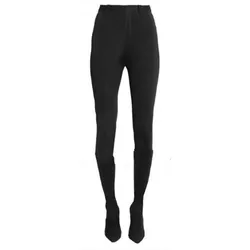 MKKHOU Pantaloni skinny elasticizzati alla moda Nuovo comodo tessuto Lycra a punta Tacco sottile 10 cm Pantaloni con tacco alto Stivali Pendolarismo quotidiano