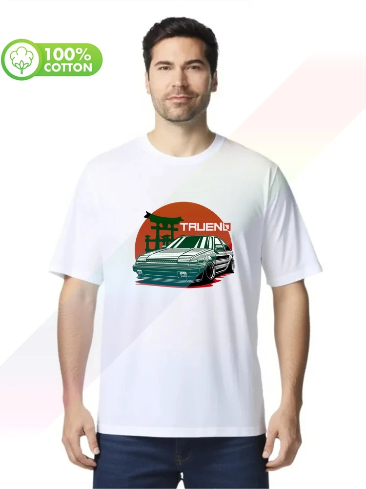 100 % Baumwolle, Rundhalsausschnitt, schweres Herren-T-Shirt Ae 86 Hemd Classic Japan Geschenk Shirt S-XXXL Tops Tees