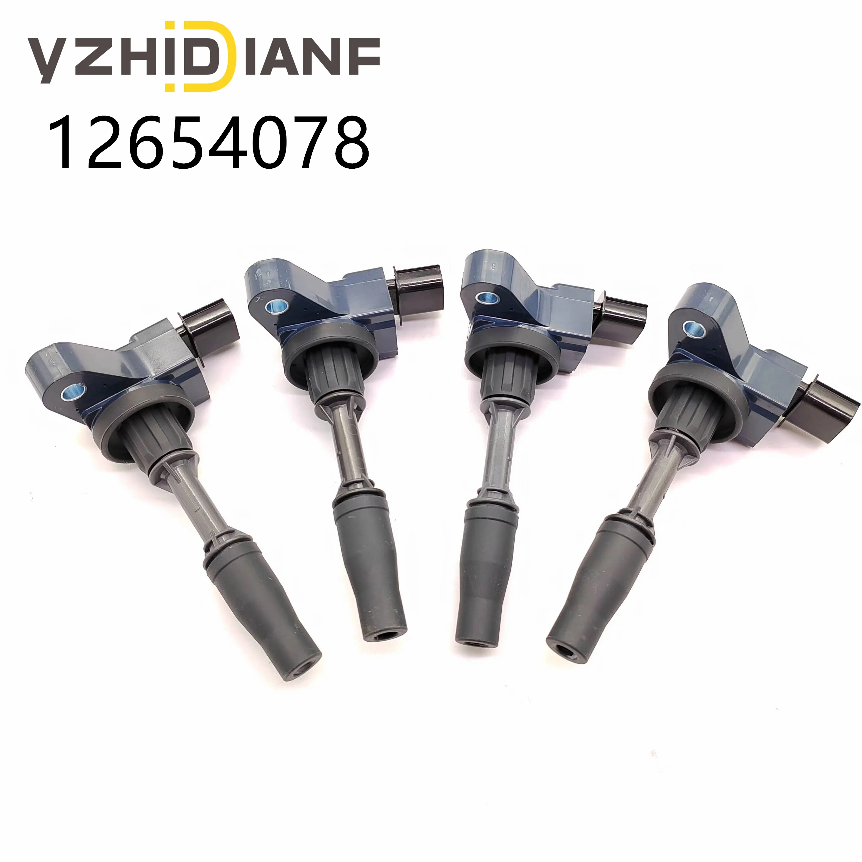 

4Pcs/Set OE: 12654078 Ignition Coil Solid High Strength Anti Corrosion Anti-deformation Car Accessories for Buick.