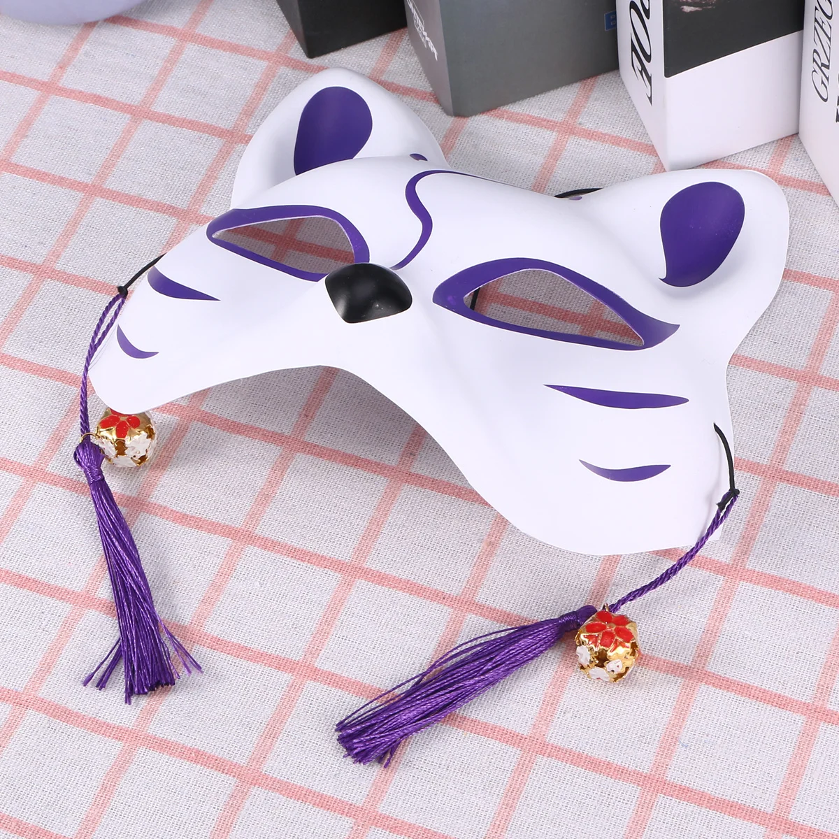 Máscara de gato japonesa de cara completa, máscara de fiesta de Cosplay para niños y adultos, Material de PVC ligero y ecológico, diversión decorativa