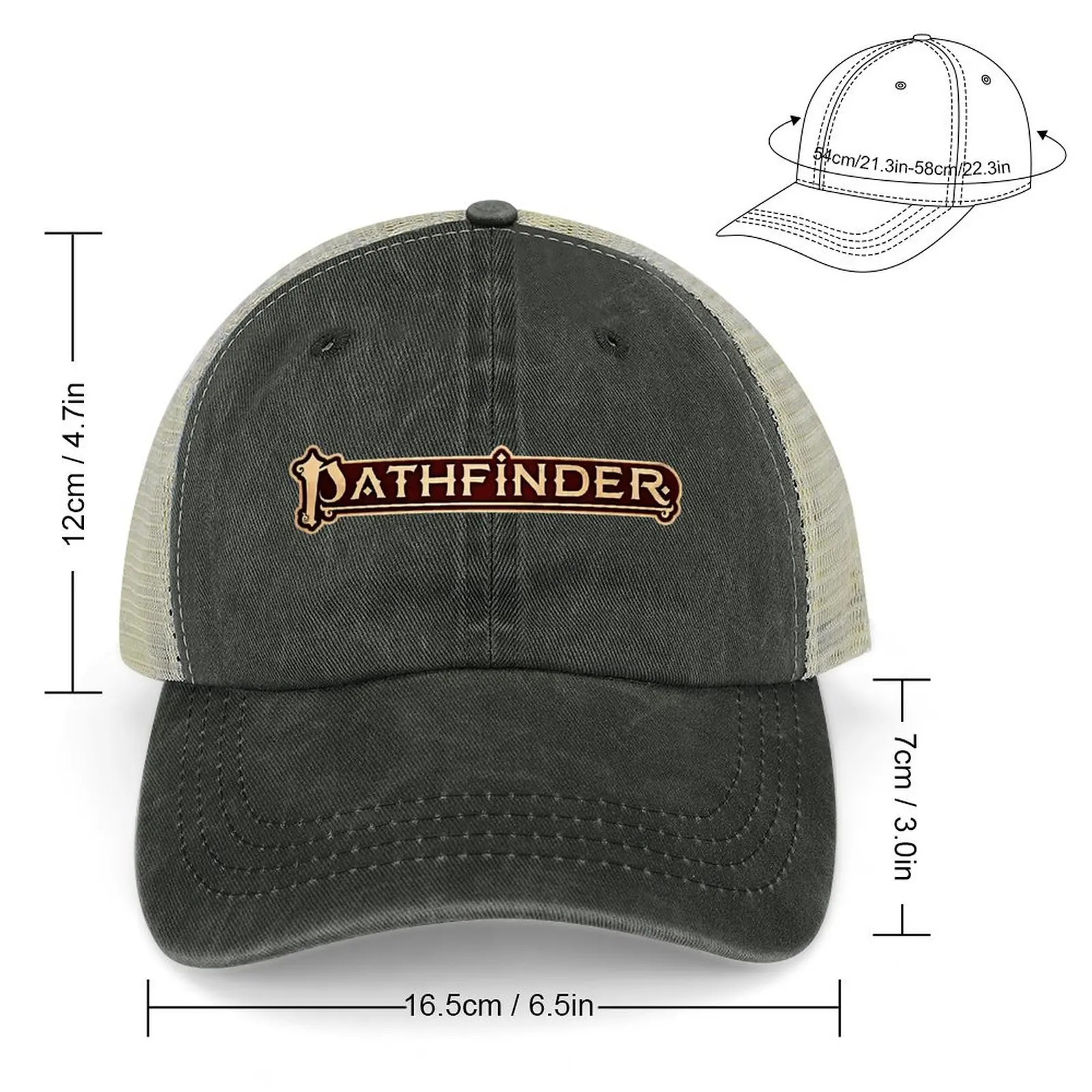 Pathfinder 2E Logo Cowboy Hat beach hat Anime Hat Luxury Brand Hats For Women Men's