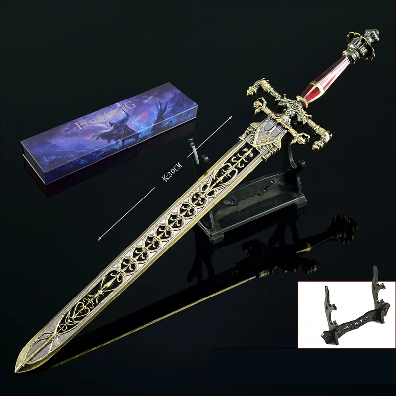 30cm Eldenn jeu périphériques épée de nuit et de flamme artisanat jouets à collectionner couteau jouet Katana Cos accessoires article décoratif cadeaux